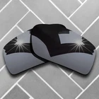 Polarized Black Chrome Mirrored Replacement Lenses for-Oakley Gascan Sunglasses