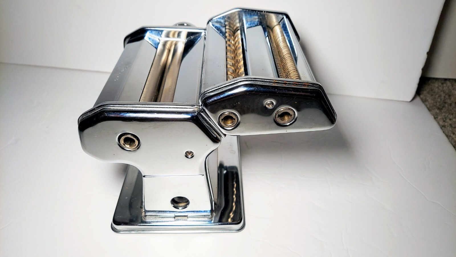 Marcato Atlas 150 Pasta Machine, Chrome, No Clamp Or Hand Crank eBay