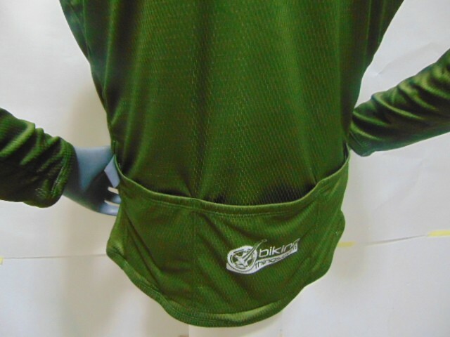 OLIVE GREEN BIKE JERSEY COOLEST COLOR BIKE SHIRT SIZE L BIKE JERSEY MILITARY G