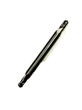 3/32" 4 FLUTE DOUBLE END STUB SOLID CARBIDE BALL NOSE END MILL HTC 195-4093 USA