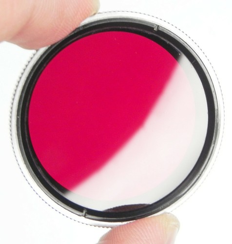 Leica GECOO E.Leitz Wetzlar Chrome Rim R.H. Red Filter for Summitar #2 ... MINT - Picture 4 of 5