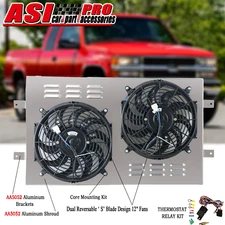 Electric Radiator Fan+Shroud For 88-99 CHEVY GMC TRUCK C/K 1500 2500 3500 5.7 US