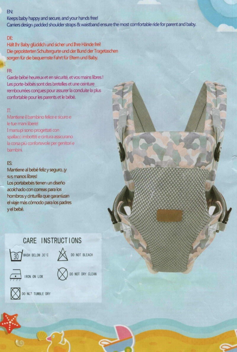 Baby Carrier New Born to Todler Backpack Breathable Carriage-image