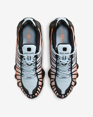 NIKE Women's Shox TL AR3566-401 Blue tint total orange black | eBay