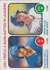 2022 Topps Heritage Minor League #63 Drew Ellis/Dalton Kelly Aces/Bulls LL