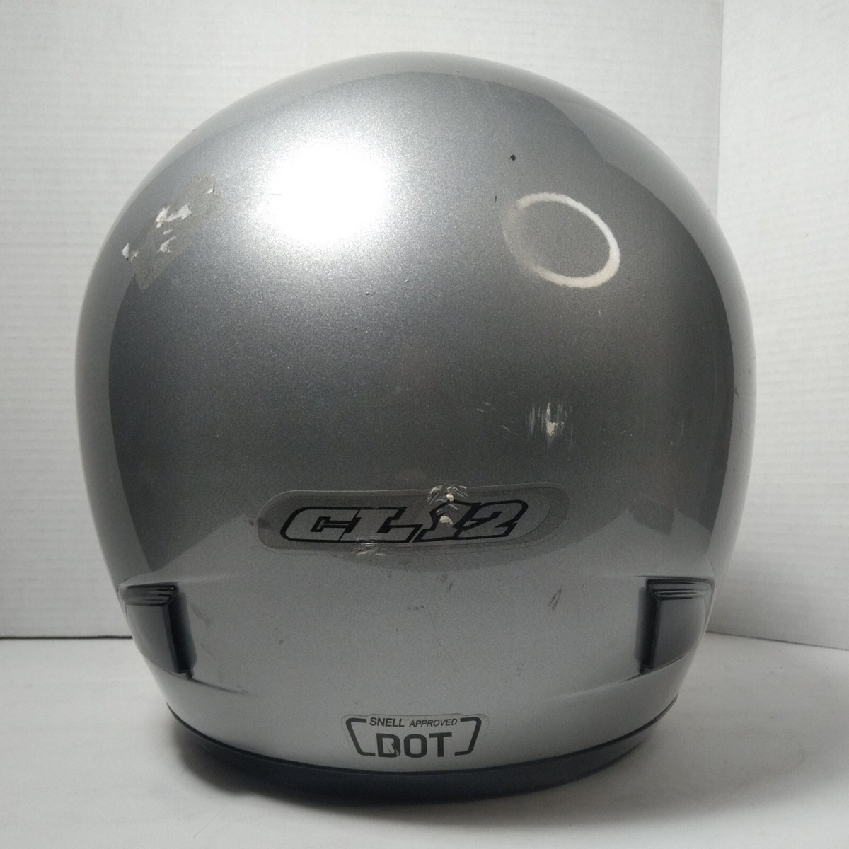 hjc cl-12 street helmet adult size l silver HJC CL 12 Helmet Silver Size S Small Full Face DOT