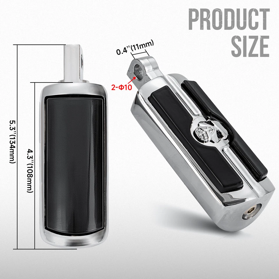 Clavijas cortas de carretera para Harley Electra Road King Street Glide barras de 1-1/4" Foto 4 de 4