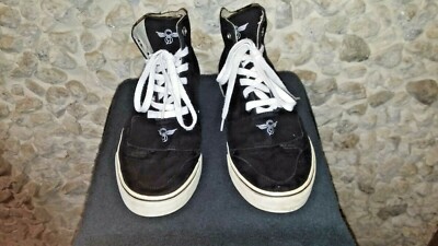 CR(Cosario XVI)men's black hi top sneakers size 9.5 M