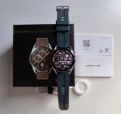 Huawei Watch GT 3 Stainless Steel in OVP inkl. Zubehör - 1a-Zustand neuwertig