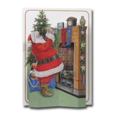 Father Christmas - Pictoria Press 3D Pop Up Greeting Card Santa Claus Decoration