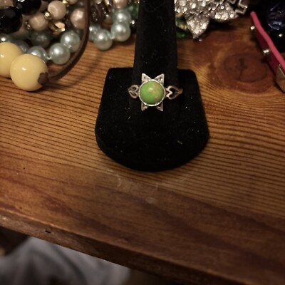 Size 8 Turquoise Sterling Silver Ring