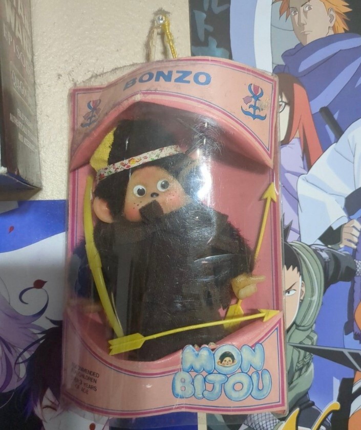 Vintage Monchhichi Indian Monkey Bonzo Mon Bijou- NIP Made In Hong