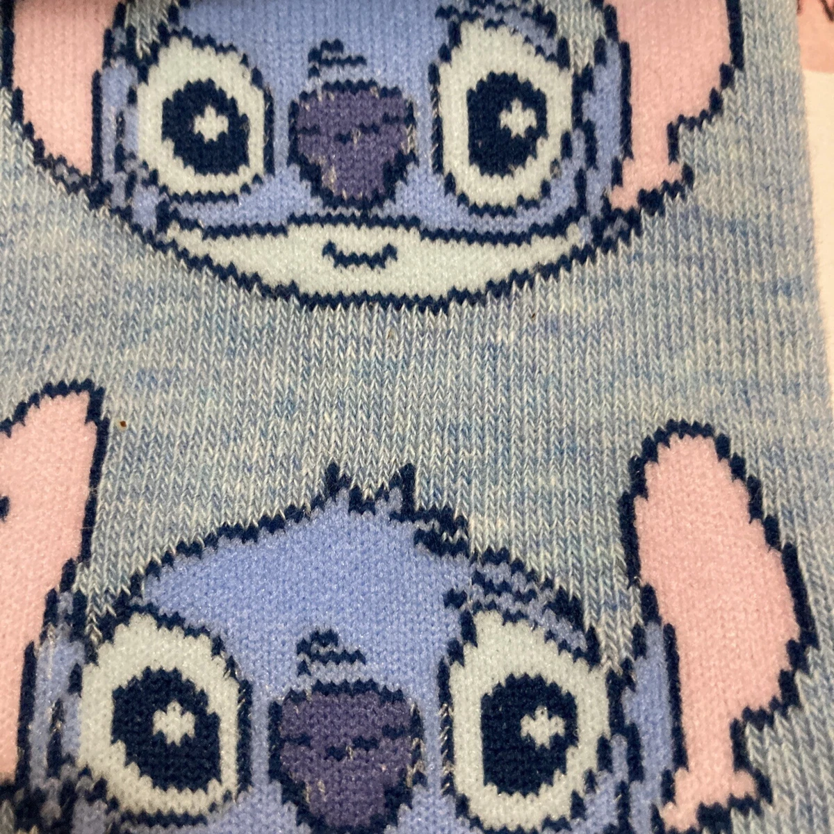 Conjunto de Calcetines Primark Stitch Angel Disney EE. UU. 6-10 Rayas Azules Paquete de 3 Rosa Ohana Nuevo