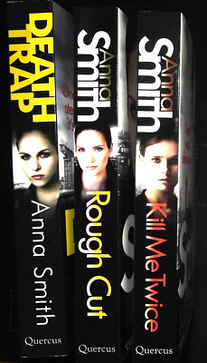 Anna Smith Books - 3 Book Set Death Trap Rough Cut & Kill Me Twice Novels NEW