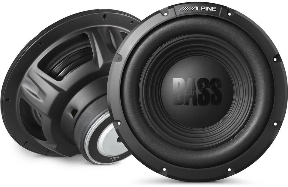 (2) ALPINE W12S4 12" SUBWOOFERS AUDIO COCHE 4-OHM 750W ALTAVOCES BAJOS NUEVOS Foto 2 de 4