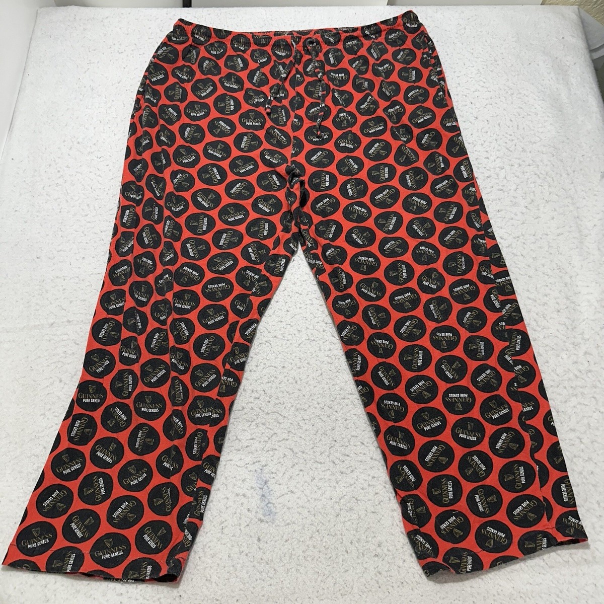 Guinness Official Merchandise Men's XL (40-42) Loungewear Pajama Pants  Orange | eBay UK