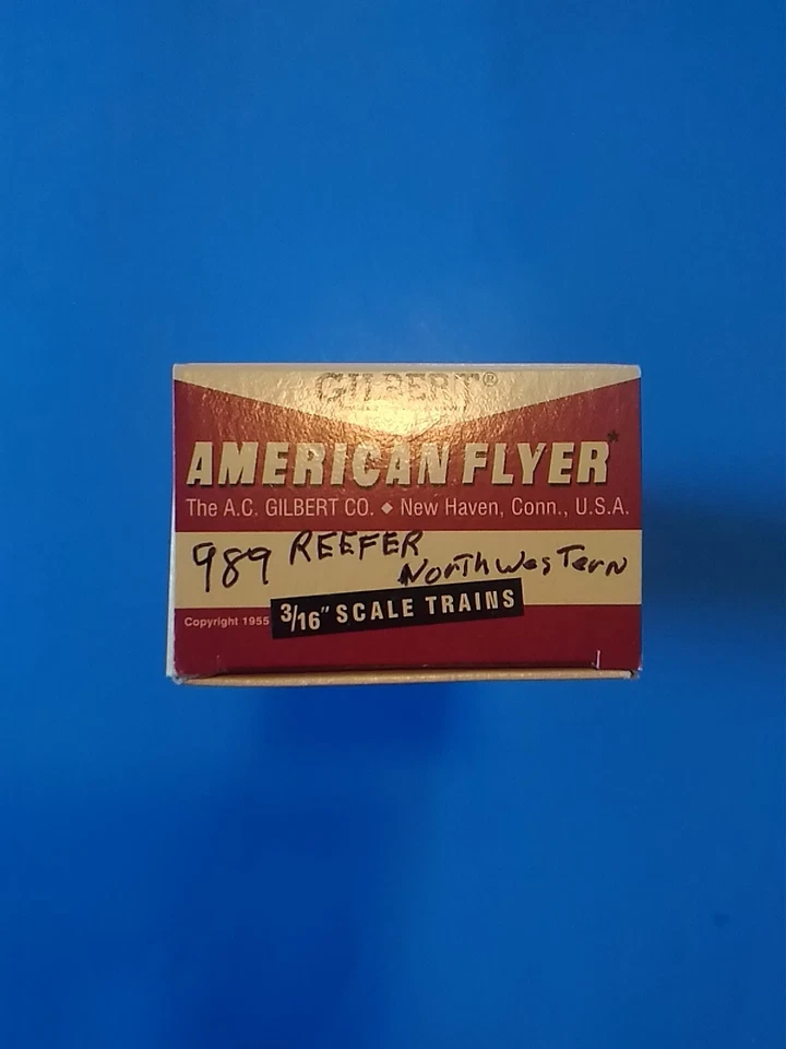 S scale American Flyer Northwestern reefer box car #989 - Image 2 of 4