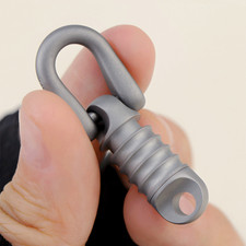 EDC 360 Degree Rotation Titanium Gimbal Keychain Car's Keychains with U Buckle