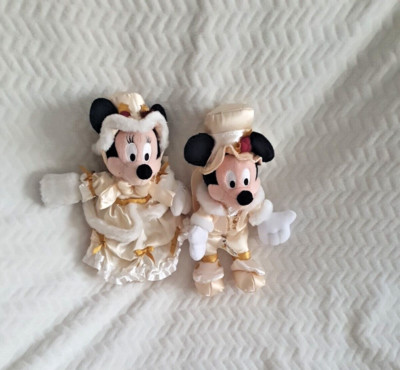 Disney Parks viktorianische Weihnachten Minnie und Mickey Mouse Sitzsack Plüschtiere