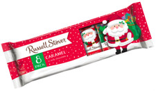  Russell Stover Chocolate Covered Caramel   Santa  s "8 pack" Merry  Christmas