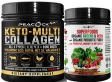 All 5 Collagen Bone Broth MCT Superfood Reds Greens Probiotic Prebiotic Powders