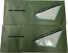 Kastking Fishing Gloves Mens Size S/M White Sol Armis Pro Full Finger 2 Pair
