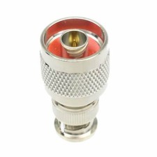 N Male Plug to BNC Male Plug Straight RF Coaxial Adapter Connector