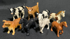 VINTAGE SAFARI LTD. FARM COUNTRY ANIMALS CALF/COWS HORSES 2" EXCELLENT LOT