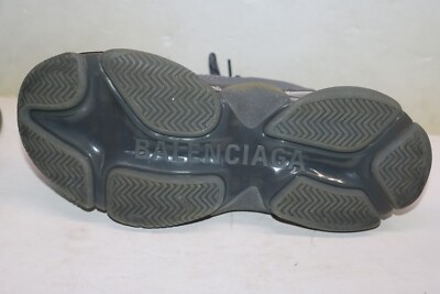 Balenciaga Men's Triple S Sneaker Clear Sole Gray Shoes SZ 42