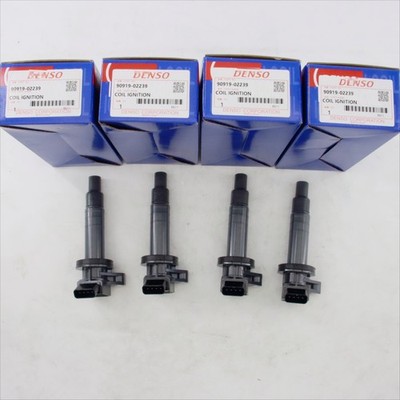 4X DENSO 673-1300 90919-02239 Ignition Coil For Corolla Celica Matrix 1.8