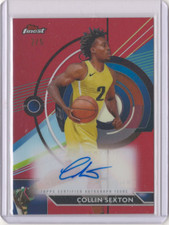 2023 Topps Finest Collin Sexton Finest Auto Red Refractor /5