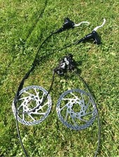 original shimano xt disc brakes f&r + discs