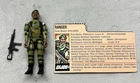 Vintage GI Joe “Stalker” 1982 V1 Straight Arm 100% Complete with File Card,  Gun