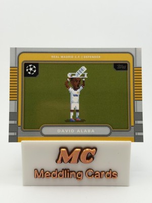 2026 Topps UCL 8-Bit David Alaba #8B-1 Real Madrid C.F. Pixel Art Insert