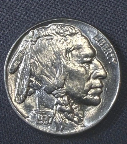 1937 Buffalo nickel 5C Uncirculated BLAZER no reserve