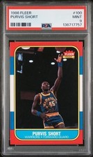 1986 Fleer #100 Purvis Short - PSA 9