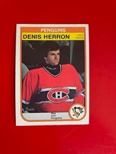 1982-83 O-Pee-Chee set break OPC #270 Denis Herron - Pittsburgh Penguins NRMT