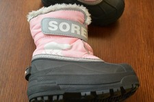 Sorel Snow Commander Insulated Winter Snow Boots Pink Girls Toddler Size 8