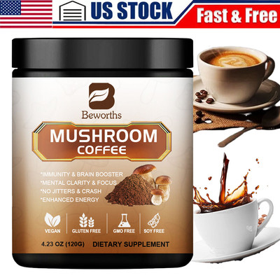 Mushroom Coffee-Organic Coffee Supplement - Boost Energy 22-80 Servings