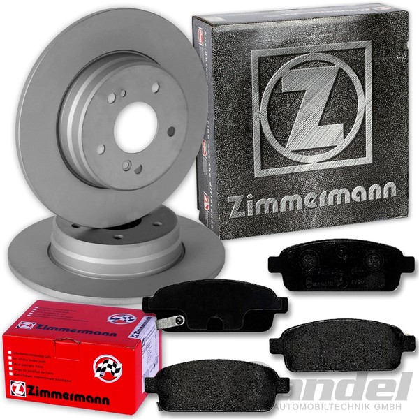 Zimmermann Bremsscheiben + BelÄGe Hinten Passend FüR Opel Mokka X Chevrolet Trax-image
