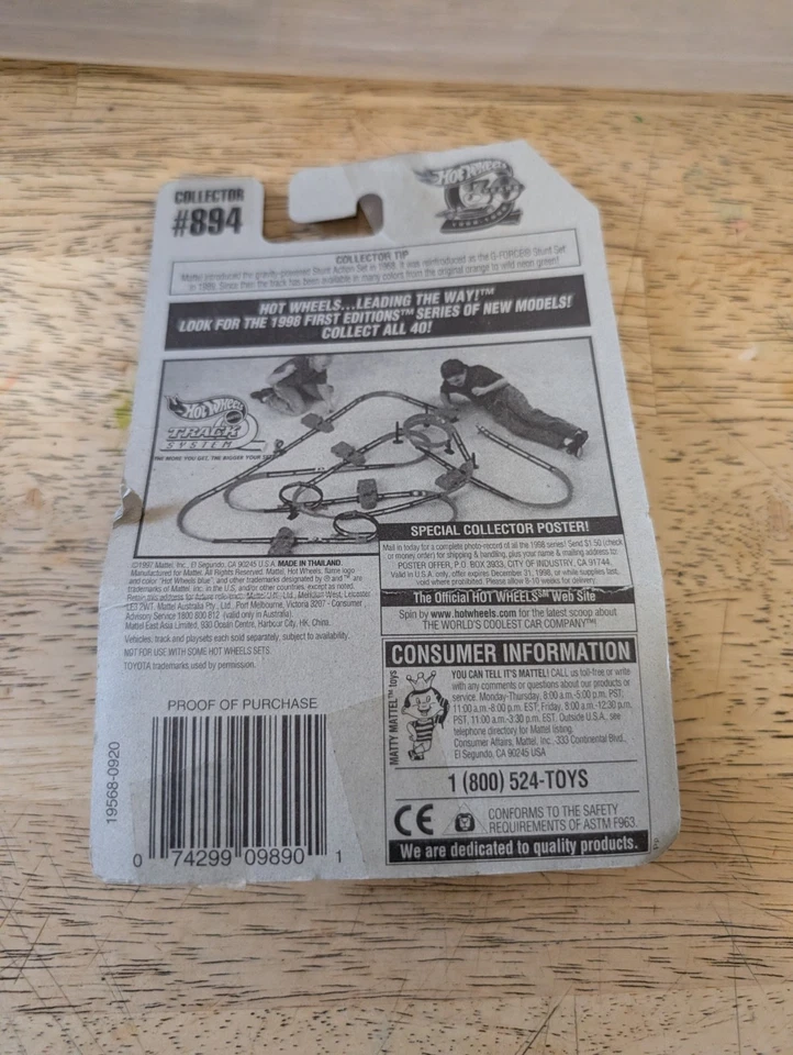 Vintage Rare 1998 Hot Wheels White Toyota MR2 #894  - Image 3 of 4