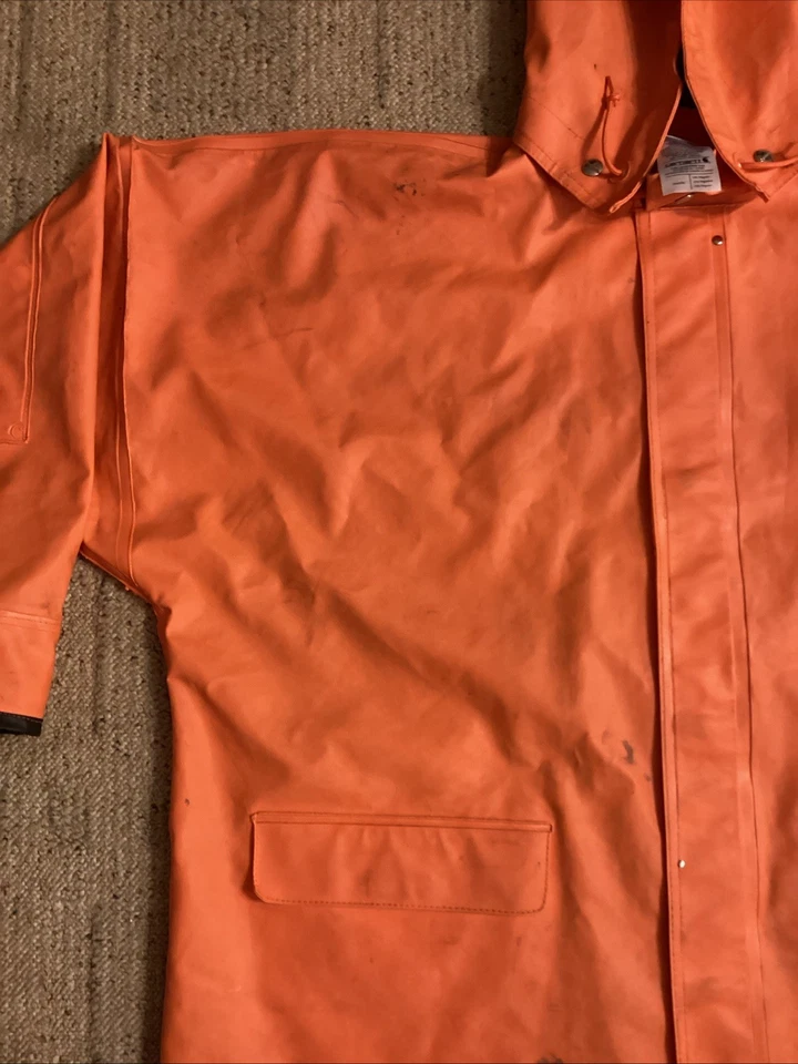 Chaqueta Abrigo de Lluvia CARHARTT Surrey Con Capucha Naranja Estilo 100100-800 Para Hombre 2XL Foto 4 de 4