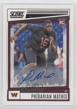 2022 Score Rookies Signatures Phidarian Mathis #360 Auto 01l2