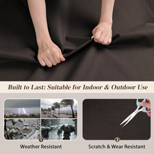 100 Waterproof Canvas Fabric by the Yard 58" W 600D Upholstery Marine Fabric...