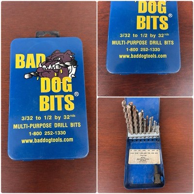 Bad Dog 14 Piece  Multipurpose High Speed Drill Bit Set Hex Shank 3/32 to 1/2
