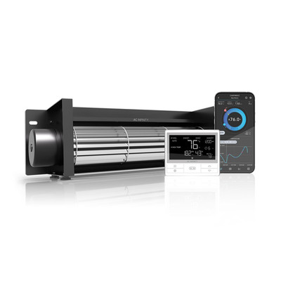 Ac Infinity Airblaze T12 Universal Fireplace Blower Fan Kit 12 Temperature And