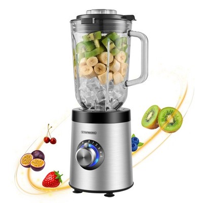 Standmixer Glas Edelstahl 800 Watt  Ice Crusher Smoothie Maker Universal Mixer