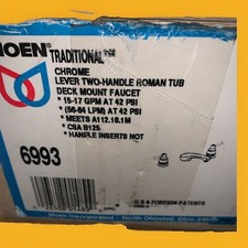 Moen T990 6993 Series Chrome Two-Handle Roman Tub Faucet New OS
