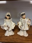 Florence Ceramics  California,  Asian Couple with Beautiful Spaghetti Flowers — photo 1