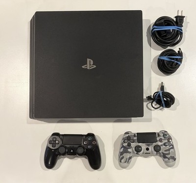 PlayStation 4 Pro 1TB w/  TWO DualShock 4 Controllers & All Cords Included